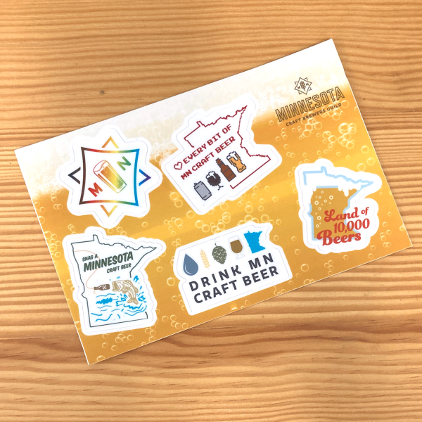 Sticker Sheet with 5 Stickers